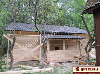 Брусовая баня 7,5х9